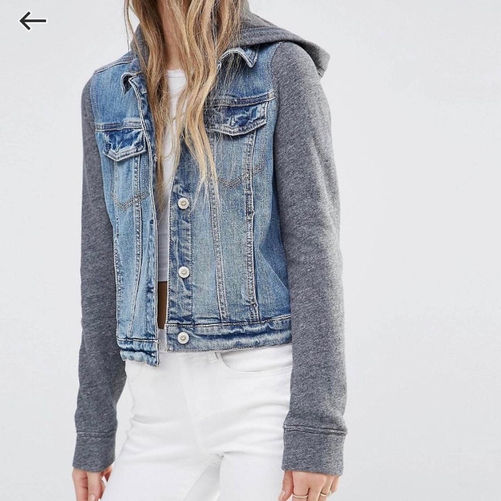 Hollister Hoodie Style Jean Jacket
